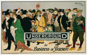 Underground for Business or Pleasure London Underground Poster 1913